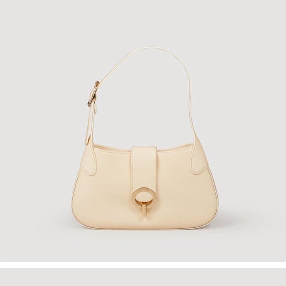 Sandro Paris Baguette Ecru Bag